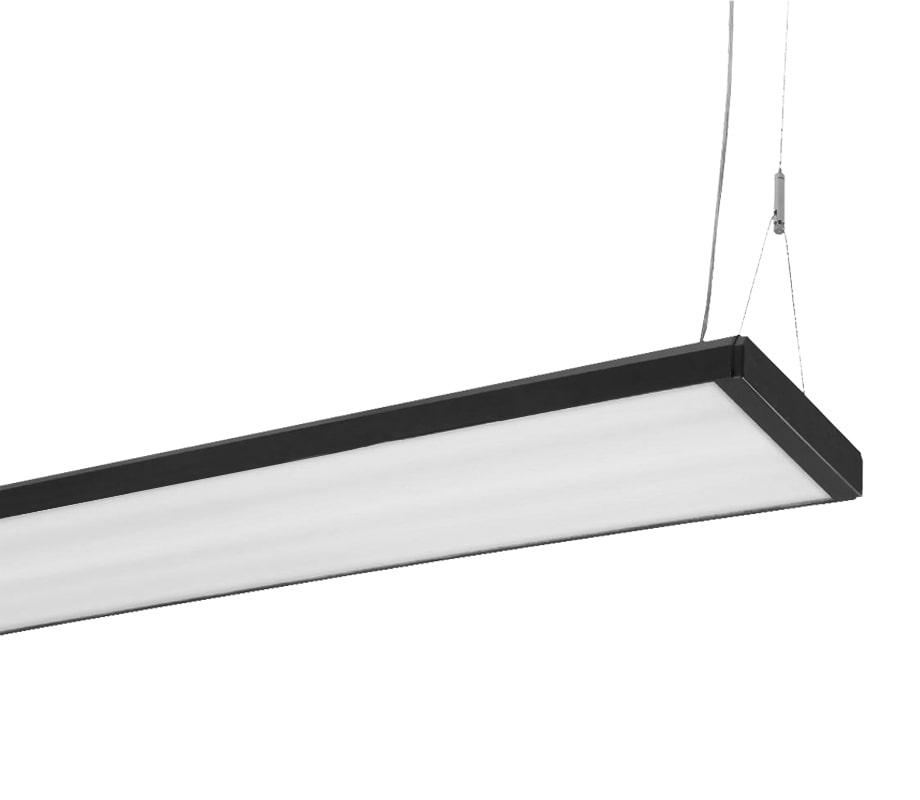 Prizma Suspended 2X Lighting Fixtures With Frosted Diffuser